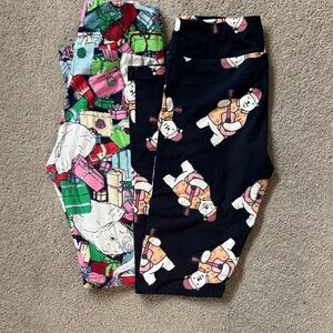 LuLaRoe Colorful and Black Patterned Leggings